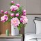 4 Pcs Artificial Peonies – Faux Silk Flowers with Stems, Realistic Purple-Pink Peonies for Home Decor & Floral Arrangements